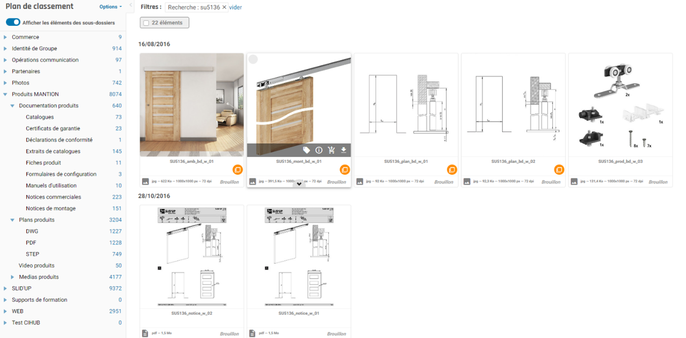 Gestion de données produits Mantion